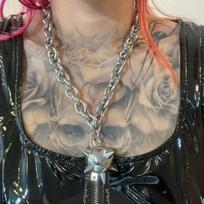 Gothic Punk-style Rivet Spike-shaped Ball Pendant Necklace for Men Women Hip-hop Rock Y2k Aesthetics Jewelry Accessories Gifts gray