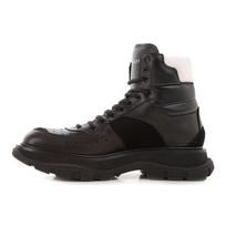 Alexander McQueen Leather Ankle Boots 'Brown Black' 627221WHRH61071 40 black