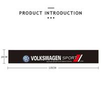 Automobilio saulės skydelio lipdukai Auto priekinio stiklo dekoratyviniai lipdukai VW GTI Polo Golf MK6 Passat B6 Tiguan ID.3 T-ROC Arteon Jetta Da7 black