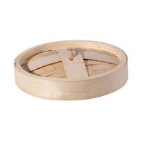 with Handle Bamboo Steam Basket Anti-scalding Stuffed Bun Steamer Steam Basket  Breakfast Shop 14cm-Cover
