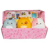 Lėlių namelio Hamsterio Katės Draugų Pliušinių žaislų rinkinys Gabby's & yellow