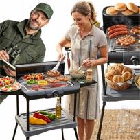 Elektrinis grilis GARDEN GRILL, 2000 W, su nuimama grotelių dalimi