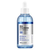 Wellage Real Hyaluronic Blue 100 Ampoule 100ml – Intensive Moisture, Barrier Support, Korean 100ml white