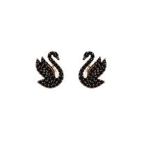 Swarovski gulės rašto auskarai Moteriški auskarai Juodi 5684608 Shopping Bag black