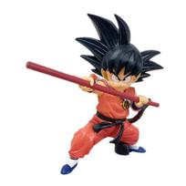 Hot 14cm Dragon Ball Anime Model Son Goku Childhood Action Model PVC Figure Toy Statue Doll Collection Decoration Gift black