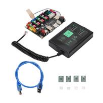 CNC Router Machine Control Board for MKS DLC32 Maximum 4 Axes Controller Board with 3.5in Capacitive Touch Screen 4 Stepper Motor Drivers PCB+Aluminum Alloy black