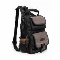 MultiCompartment Tool Bag Compact with Shoulder Strap Padded for Technicians, Electricians, black