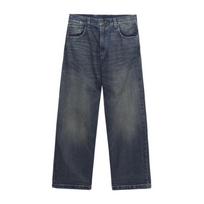 Carhartt WIP Classic Square Logo Wide Leg Straight Fit Work Denim Pants Men bottoms CHXJN035893DP S black