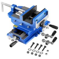 VEVOR Cross Slide Drill Press Vise, 6 Inch Jaw Width, 2 Way X-Y Axis Bench Vise, 5.7 Inch Max Jaw Opening, Heavy Duty Cast Iron, Workbench Vice Clamp 39 x 37 x 16 cm