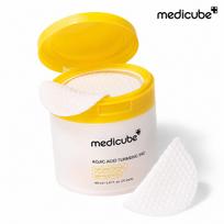 Medicube Kojic Acid Turmeric Vita Toner Pad, Glycolic Acid Exfoliating & Dark Spot Care Pad, 160ml yellow