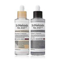 Dr.Melaxin PEEL SHOT GLOW EXFOLIANT Rice Ampoule, 2PCS (White Rice/Black Rice) - Compatible with Skin Brightening and Anti-aging Care 26s less