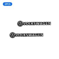 2/4Pcs 3D JK177 Aluminum Car Audio Badge Speaker Stereo Emblem Sticker For VW GTI Golf Polo Passat Tiguan Arteon Touareg Taigo Caddy black