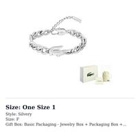 LACOSTE Stainless Steel Bracelets Unisex 2040373 One Size 1 white