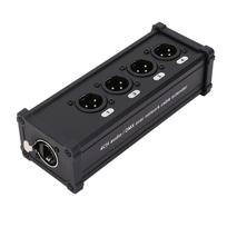 Daugialinksis XLR Kabelio Skirstytuvas 4 Kanalų 3 Pin Į RJ45 Ethercon Prailgintuvas Garso Siųstuvas