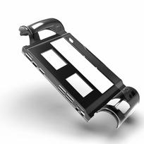 Shockproof Handheld Console Case Game Accessories Protective Shell Back Cover for Lenovo Legion Go skaidri juoda spalva