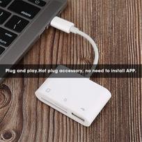 Pusokei Usb C į Sd/tf kortelių skaitytuvo adapteris su universaliu suderinamumu, atminties kortelių skaitytuvas, kameros skaitytuvas, vaizdo įrašų skaitytuvas, skirtas Android telefonams/planšetiniams Kompiuteriams/pc/nešiojamiesiems kompiuteriams