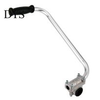 Universal Fitting Trimmer Handle Weeder Auxiliary Lawn Grip Fit Ergonomic Durable Metal Attachment Design Simple Installation Weed Eater Replacement