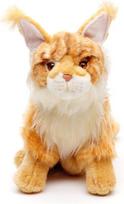 Uni-toys - Meino meškėno katė, sėdinti (ruda) - 27 cm (aukštis) - pliušinis katinas - pliušinis žaislas, minkštas žaislas