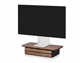 Monitoriaus laikiklis Stalčius ant stalo - Desk Shelf Mini - Riešutas - Dvigubas - Juodas