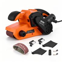 VEVOR 750W juostinis šlifuoklis 7,6 x 53,3 cm medžio apdirbimo juostinis šlifuoklis 6 greičiai 630-1200 FPM, 2-in-1 rankinis ir stalinis šlifavimo įrenginys su 2 dulkių maišeliais 31.2 x 14.5 x 15 cm