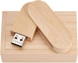 USB laikmena Hozyale usb atmintinė medinė usb 2.0 flash atmintinė 32gb duomenų atmintinė sukamoji atmintinė su medine dėžute