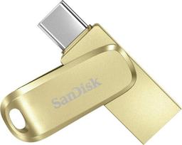 USB laikmena Sandisk Ultra Dual Drive Luxe 512Gb Usb-c atmintinė, auksas