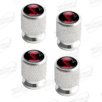 Aluminum For Ford Focus ST Line Mondeo Kuga GT350 GT500 Shelby Logo 4pcs Car Decor Wheel Tire Valve Caps Stem Cover k125 Accessories gray