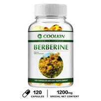 Coolkin Berberine HCI 1200mg High Strength Veggie Capsules 120 Count - Daily Wellness & Overall Health Support, Vegan Non-GMO 120*1
