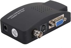 Pusokei Nešiojamas Bnc į Vga vaizdo konverteris Bnc S Video į Vga Hd adapteris Pal/ntsc kompiuteriui Pc monitoriui