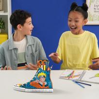 Ravensburger 3d dėlionė 11543 - Naruto sportbatis - praktiškas rašiklių laikiklis - stalo organizatorius dideliems ir mažiems japoniškos manga serijos gerbėjams nuo 8 metų