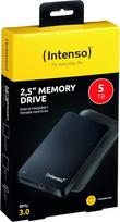 Išorinis kietasis diskas Intenso Memory Drive Portable 5tb išorinis standusis diskas su dėklu, 2.5 colio, 5400 aps/min, 8Mb Cache, Usb 3.0, juodas