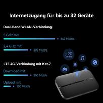 Huawei 4g Mobile Wifi 3, E5783, maršrutizatorius, nešiojamas mobilusis viešosios interneto prieigos taškas, cat 7 mobilusis maršrutizatorius su sim kortele, lte su 300mbps atsisiuntimo / 100mbps įkėlimo sparta, suderinamas su visomis sim kortelėmis