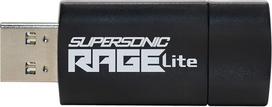 USB laikmena Patriot Supersonic Rage Lite 128gb Usb 3.2 Gen 2 didelio našumo atmintinė, skaitymo greitis iki 120Mb/s