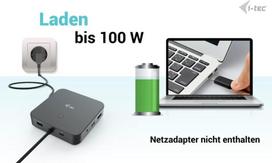 Įkroviklis nešiojamam kompiuteriui I-tec Usb-c 3 x 4k dokas – 2 x Displayport, 1 x Hdmi, 1 x Usb-c 3.2 Gen2 10Gbps, 1 x Usb-c 3.2 Gen2 10Gbps + Pd, 3 x Usb-a 3.2 Gen1 5Gbps, 2 x Usb 2.0, Glan, Mic/audio