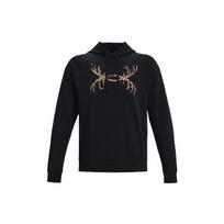Under Armour Rival Antler Fleece Hoodie Men Outerwear Black 1365679-001 S black