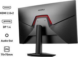 Monitorius Koorui G2421v 24 colių žaidimų monitorius, 1 ms 180 Hz Ips Qhd 2560 x 1440 Pc ekranas, Hdr400 Adaptive Sync Hdmi2.0/dp1.4 Vesa 75 x 75 mm