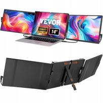 Monitoriaus laikiklis Vevor 3w1 nešiojamojo kompiuterio monitorius Hd 1080p ekranas nešiojamam kompiuteriui 13-17"