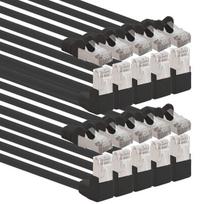 1attack.de Cat.6 tinklo pataisos kabelis (sftp Pimf) 1000mbit/s Rj 45, 90 laipsnių kampo jungtis, suderinama su Cat5 Cat5e Cat6 Cat6a Cat7 Cat7a Cat8