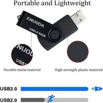 USB laikmena Enuoda 16Gb sukamasis metalinis Usb atmintukas, didelės spartos Usb 2.0 atmintinė (įvairių spalvų)