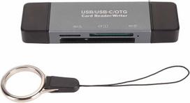 Sd kortelių skaitytuvas, Otg Usb C/usb3.0 atminties kortelių skaitytuvas. Micro Sd kortelių adapteris. Palaiko Sd, Microsd ir Cf korteles