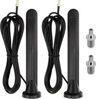 2 vnt. 5g lte antena, krypties nesirenkantis signalo stiprintuvas su sma ts9 jungtimi, 15dbi didelis stiprinimas, išorinis magnetinis pagrindas, skirtas naudoti patalpose/lauke, universalus 3g/4g/5g/gsm/gprs maršrutizatorius, visų dažnių