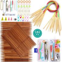 Coopay 75 vnt. mezgimo virbalų ir 18 porų apvalių mezgimo virbalų rinkinys, 2.0-10 mm virbalų rinkinys 20 cm, 18 porų apvalių mezgimo virbalų 80 cm su plastikiniu vamzdeliu mezgimo virbalams kojinėms, kepurei