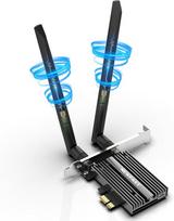 Newfast 5400mbps wlan plokštė bluetooth 5.3 wifi 6e ax210 belaidžio tinklo pcie, bluetooth plokštė (6g/5g/2.4g), skirta windows 11/10 (64 bitų), pcie wifi plokštė pci express adapteris, skirtas kompiuteriniams žaidimams