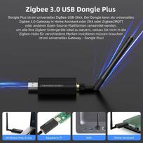 Avatto Zigbee 3.0 Usb Dongle Plus universalus Zigbee Gateway Hub Ti Cc2652p + Cp2102n Zigbee Usb raktas maršrutizatorius/koordinatorius, skirtas Zha Home Assistant arba Zigbee2mqtt, Open Hab ir kt.