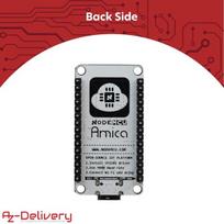 Azdelivery 1 x Nodemcu Amica Module V2 Esp8266 Esp-12f Wifi su Usb-c jungtimi - Node Mcu Esp 8266 Wifi kūrimo plokštė su Cp2102, suderinama su Arduino - įskaitant el. knygą