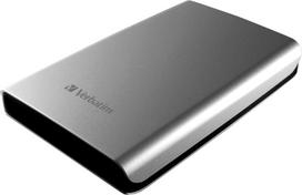 Išorinis kietasis diskas Verbatim Store 'n' Go Superspeed 2tb sidabrinis išorinis kietasis diskas Usb 3.0, skirtas Windows, Mac Os X ir Linux, nešiojamas kietasis diskas Usb