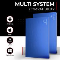 Išorinis kietasis diskas Storite išorinis nešiojamas kietasis diskas 1tb su Usb 3.0 išorine atsargine saugykla, greitas duomenų perdavimas, tinkamas Pc, Mac, Windows, žaidimams, nešiojamam ir stacionariam kompiuteriui (mėlynas)