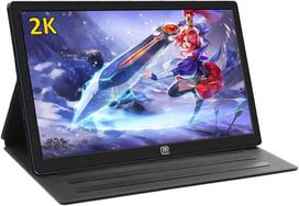Monitorius Magedok 13.3 colių nešiojamas monitorius 2k nešiojamas monitorius hdr nešiojamas ekranas ips panelė mini hdmi/usb c žaidimų monitorius su apsauginiu dėklu