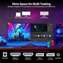 Monitorius Gawfolk itin plataus lenkto žaidimų monitorius, 34 colių, 1500r pc ekranas, 165 hz, uwqhd 3440x1440, lenktas kompiuterio ekranas su freesync ir akių apsaugos technologija, palaiko vesa 75 x 75 mm