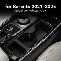 For Sorento 2021-2025 Central Control Cup Holder Console Water Cup Holder Water Drinks Bottle Storage Box Car Interior Accessory black